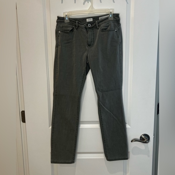 J Jill Mid Rise Grey Authentic Fit Slim Ankle Jeans Size 4 - Picture 1 of 11